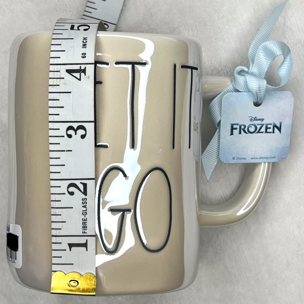 ❌SOLD❌ Rae Dunn NWT LET IT GO Elsa Disney Frozen Iridescent 2 Sided Coffee Mug - Picture 8 of 17